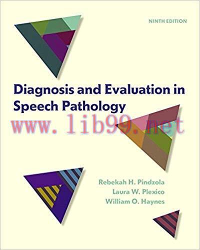 (PDF)Diagnosis and Evaluation in Speech Pathology 9th Edition