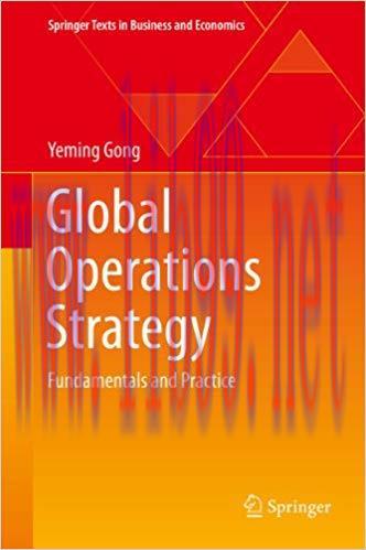 (PDF)Global Operations Strategy: Fundamentals and Practice (Springer Texts in Business and Econ...
