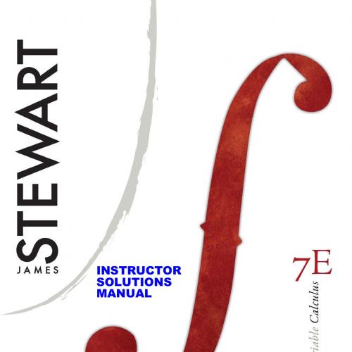 COMPLETE Solutions Manual for Multivariable Calculus 7th Edition 0328693561