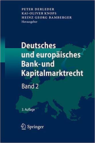 (PDF)Deutsches und europäisches Bank- und Kapitalmarktrecht Band 2 (German Edition) 3rd Edition