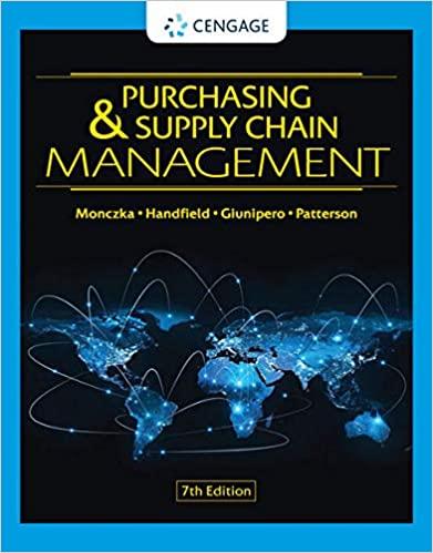 Purchasing and Supply Chain Management, 7th Edition
