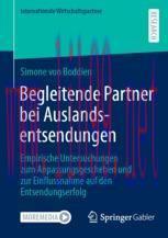 [PDF]Begleitende Partner bei Auslandsentsendungen: Empirische Untersuchungen zum Anpassungsgesc...