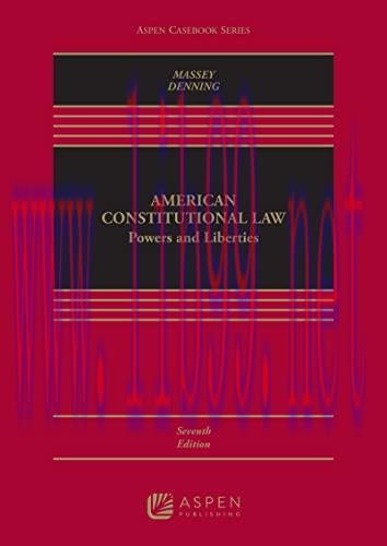 [PDF]American Constitutional Law Powers and Liberties (Aspen Casebook Series) 7th Edition