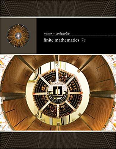 (Test Bank)Finite Mathematics , 7th Edition by Stefan Waner; Costenoble.zip