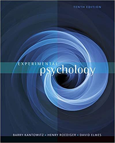 (Test Bank)Experimental Psychology 10th Editon by Kantowitz.zip