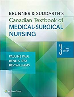 (PDF)Brunner & Suddarth’s Canadian Textbook of Medical-Surgical Nursing 3rd Edition