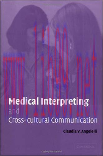 (PDF)Medical Interpreting and Cross-cultural Communication 1st Edition