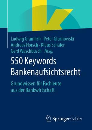 550 Keywords Bankenaufsichtsrecht