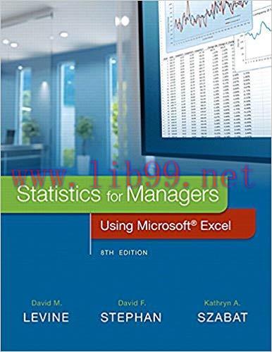 [PDF]Statistics for Managers Using Microsoft Excel, 8th Edition