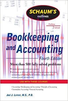 Schaum’s Outline of Bookkeeping and Accounting 4th Edition