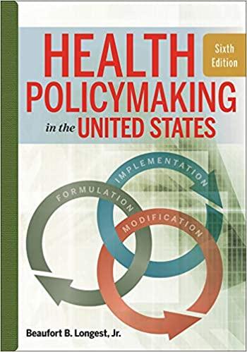 (PDF)Health Policymaking in the United States, Sixth Edition (AUPHAHAP Book) None Edition, Kind...