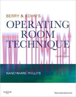 [AME]Berry & Kohn’s Operating Room Technique, 12th Edition (ORIGINAL PDF from_ Publisher)