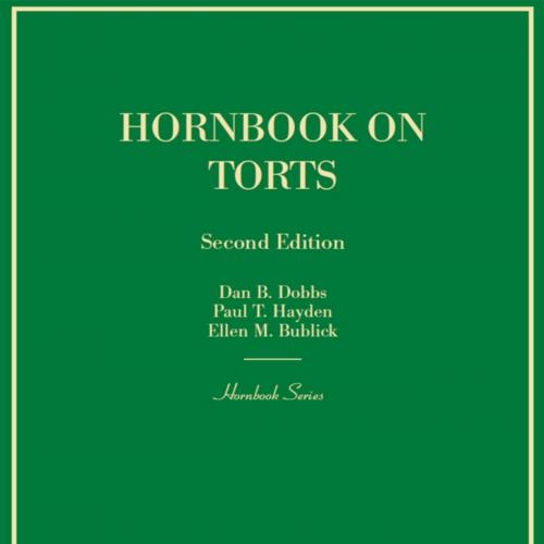 Hornbook Series Hornbook on Torts - Joseph Perillo