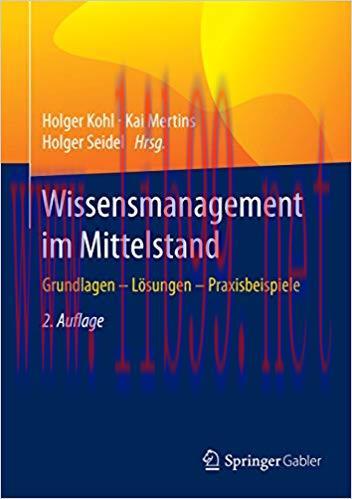 (PDF)Wissensmanagement im Mittelstand: Grundlagen – Lösungen – Praxisbeispiele (German Edition)...