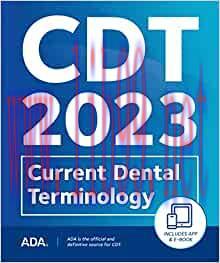 [AME]CDT 2023: Current Dental Terminology (EPUB)