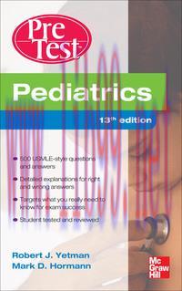[AME]Pediatrics PreTest Self-Assessment And Review, 13th Edition (Original PDF)