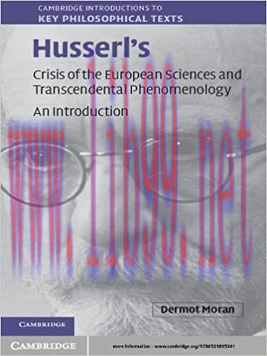 (PDF)Husserl’s Crisis of the European Sciences and Transcendental Phenomenology (Cambridge Intr...