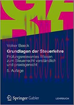 (PDF)Grundlagen der Steuerlehre: Prüfungsrelevantes Wissen zum Steuerrecht verständlich und pra...