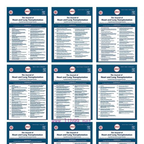 [AME]The Journal of Heart and Lung Transplantation 2023 Full Archives (True PDF)