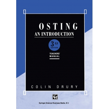 Costing An introduction Teachers’ Manual 3ed