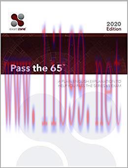(PDF)Pass The 65 – 2020 Edition: A PLAIN ENGLISH EXPLANATION TO HELP YOU PASS THE SERIES 65 EXA...