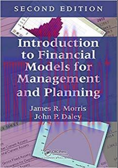 Introduction to Financial Models for Management and Planning 2nd Edition,