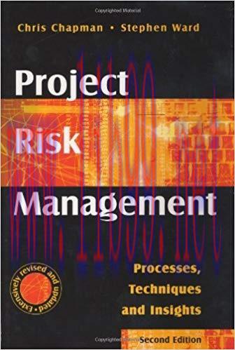 (PDF)Project Risk Management: Processes, Techniques and Insights 2nd Edition