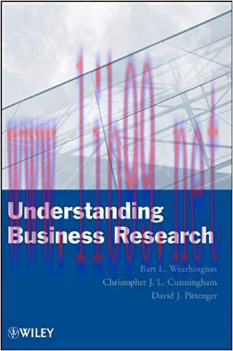 (PDF)Understanding Business Research 1st Edition