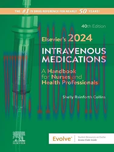 [PDF]Elsevier’s 2024 Intravenous Medications 40th edition