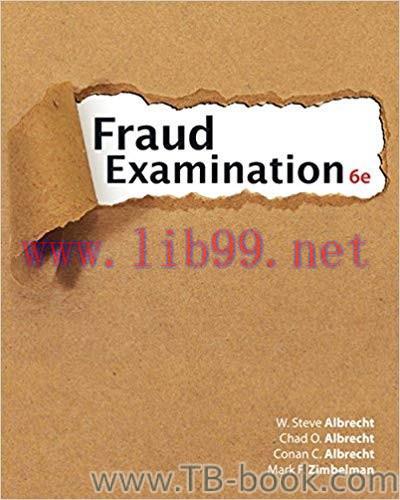 Fraud Examination 6th Edition by W. Steve Albrecht 课本