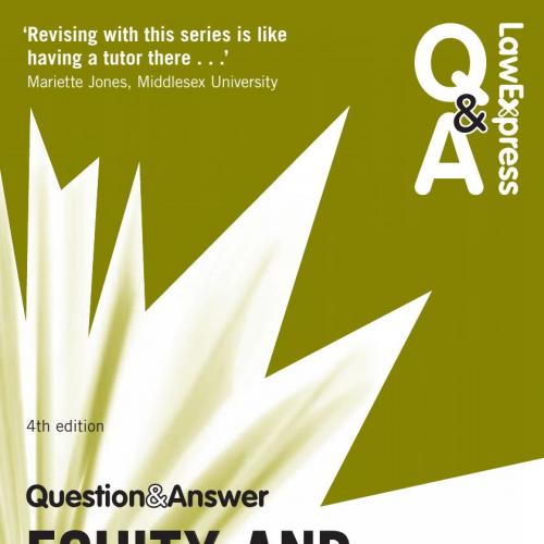 Law Express Question and Answer Equity and Trusts 4th Edition