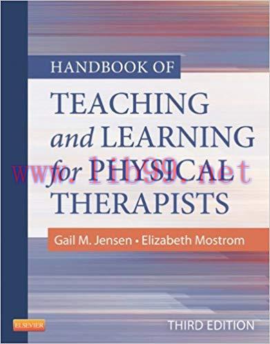 (PDF)Handbook of Teaching for Physical Therapists – E-Book 3rd Edition