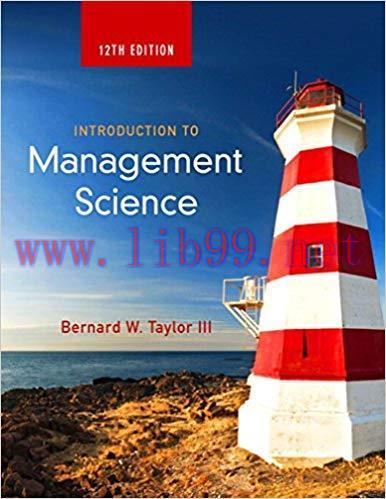 (PDF)Introduction to Management Science 12th Edition