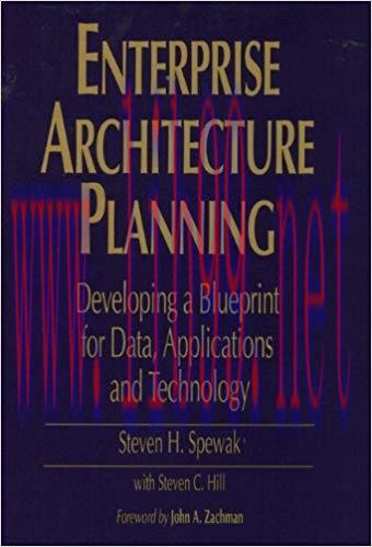 (PDF)Enterprise Architecture Planning: Developing a Blueprint for Data, Applications, and Techn...