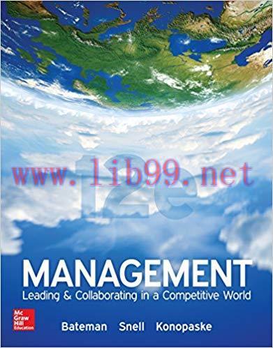 (PDF)Management: Leading & Collaborating in a Competitive World 12th Edition by Thomas Bateman