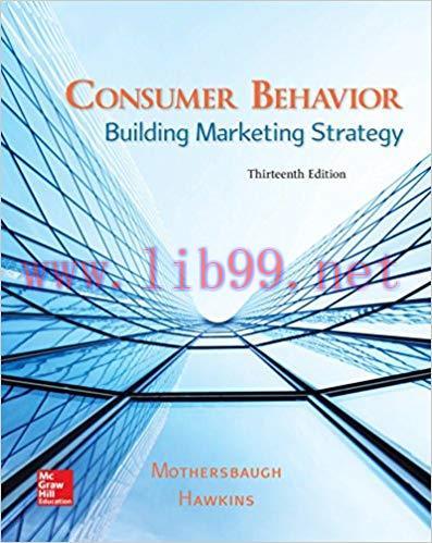 [PDF]Consumer Behavior: Building Marketing Strategy 13th Edition