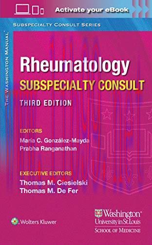 [AME]Washington Manual Rheumatology Subspecialty Consult, 3ed (ePub)