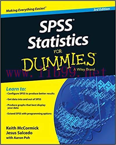 SPSS Statistics for Dummies 3rd Edition,