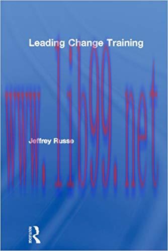 (PDF)Leading Change Training (Pergamon Flexible Learning Trainer’s Workshop Series) 1st Edition