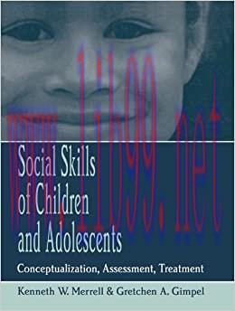 (PDF)Social Skills of Children and Adolescents: Conceptualization, Assessment, Treatment