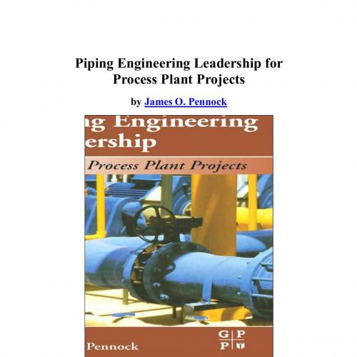 Piping Engineering Leadership for Process Plant Projects