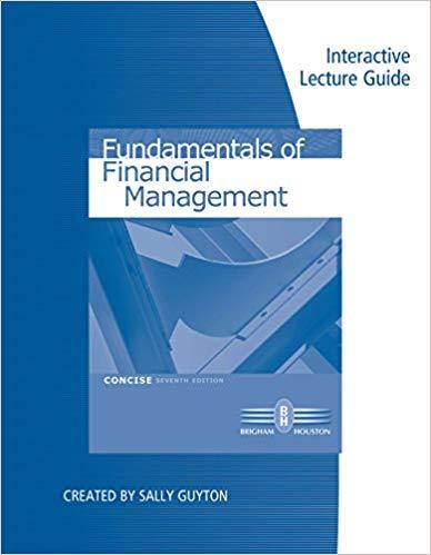 (PDF)Interactive Lecture Guide for BrighamHouston’s Fundamentals of Financial Management, Conci...