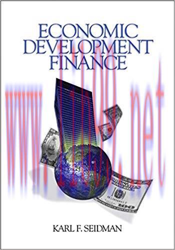 (PDF)Economic Development Finance 1st Edition