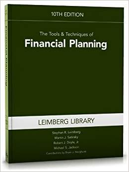 (PDF)Tools & Techniques of Financial Planning (Tools and Techniques of Financial Planning) 10th...