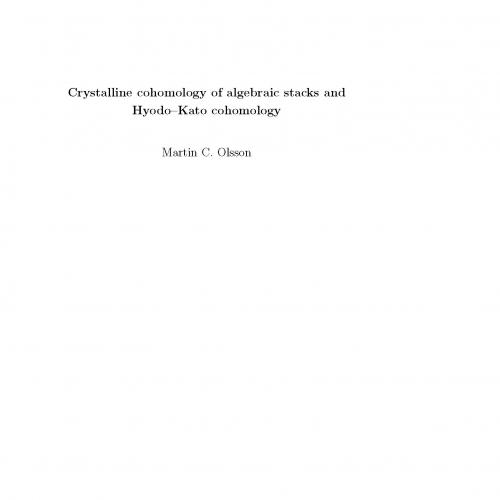 Crystalline Cohomology of Algebraic Stacks and Hyodo-Kato Cohomology