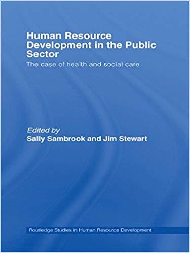 (PDF)Human Resource Development in the Public Sector The Case of Health and Social Care (Routle...