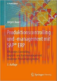 (PDF)Produktionscontrolling und -management mit SAP® ERP: Effizientes Controlling, Logistik- un...
