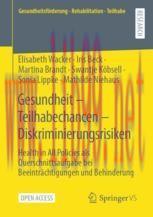 [PDF]Gesundheit – Teilhabechancen – Diskriminierungsrisiken: Health in All Policies als Quersch...