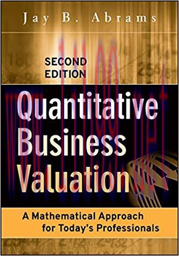 (PDF)Quantitative Business Valuation: A Mathematical Approach for Today’s Professionals 2nd Edi...