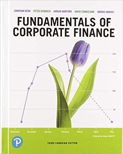 Fundamentals of Corporate Finance, 3rd Canadian Edition [Jonathan Berk]